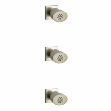 Latoscana Lady 3 Body Jets In Brushed Nickel bathtub and showerhead faucet systems Latoscana